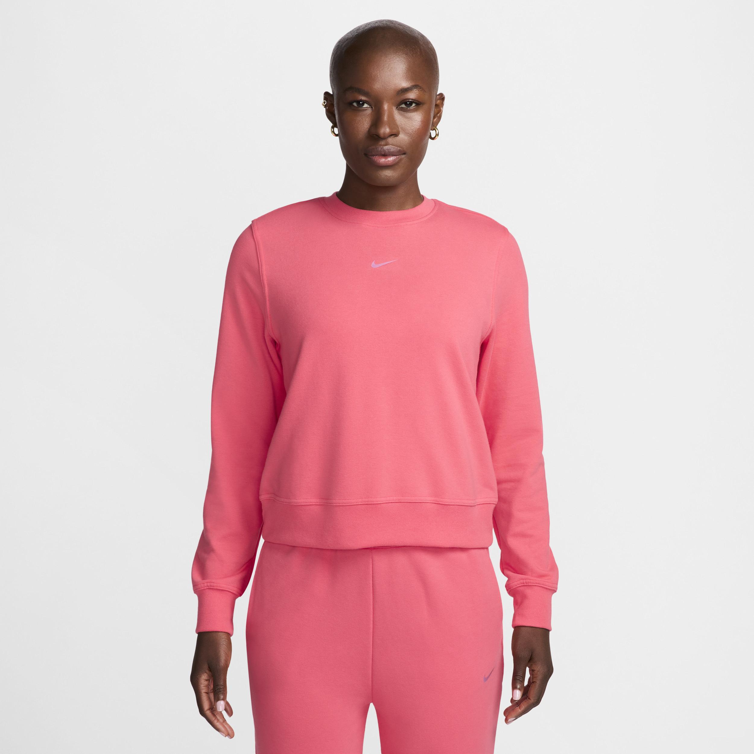 Nike Women's Dri-FIT One Crew-Neck French Terry Sweatshirt Product Image