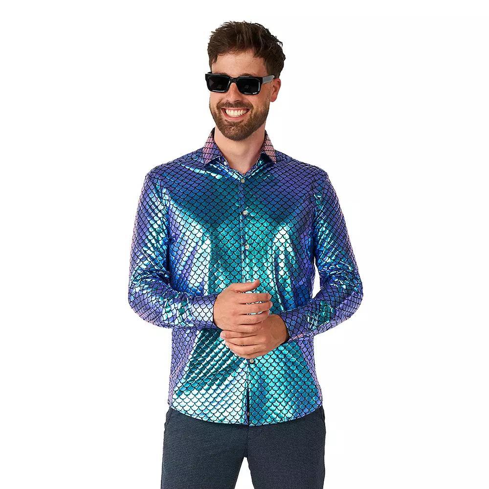 Men's OppoSuits Button-Front Shirt, Size: XXL, Fancy Fish Product Image