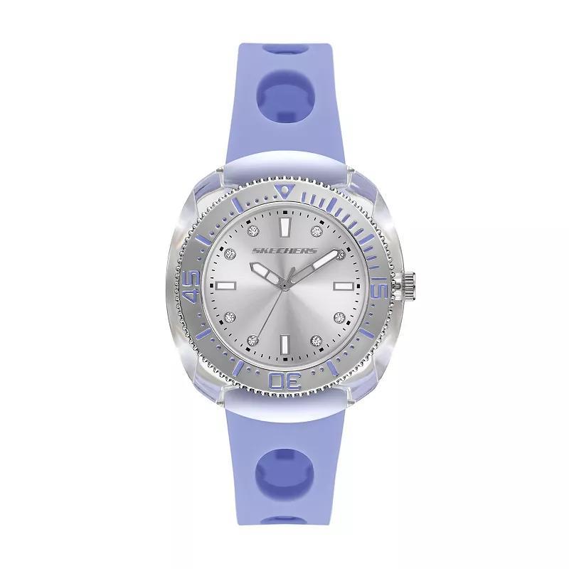 Skechers® Palmera Women's Silicone Watch, Size: 37 mm, Purple Product Image