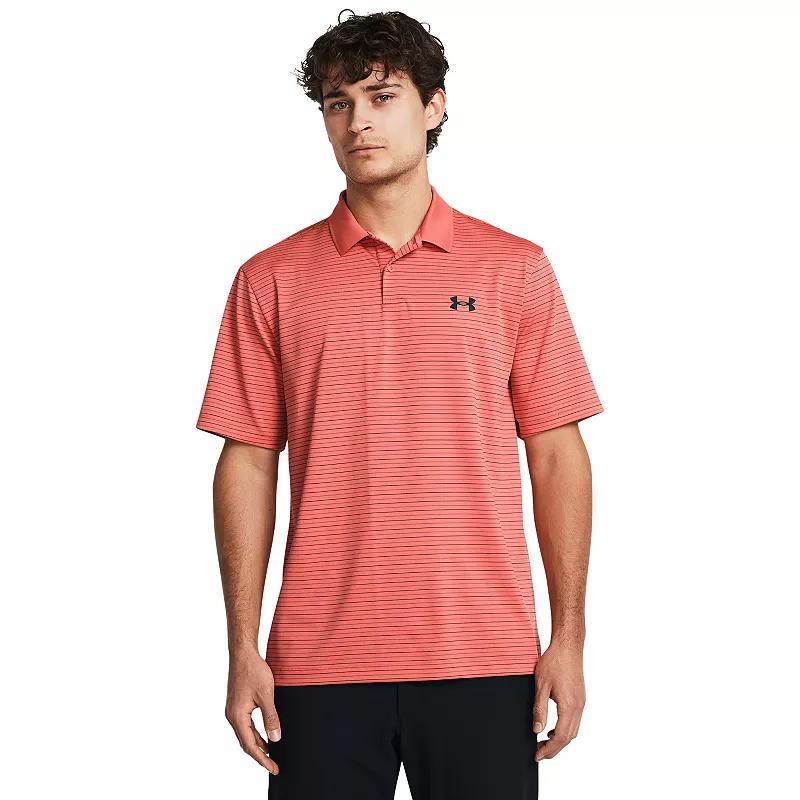 Big & Tall Under Armour Classic-Fit Striped Performance Polo, Men's, Size: Large Tall, Hydro Blue Product Image
