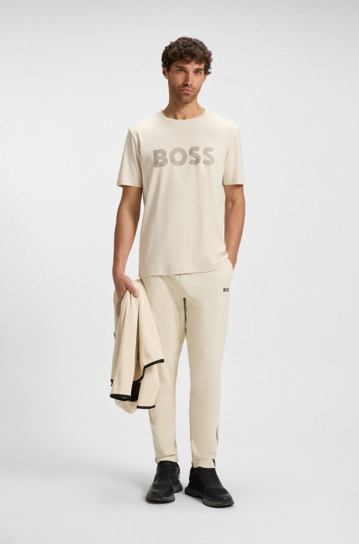 Pima-cotton T-shirt with gloss logo Product Image