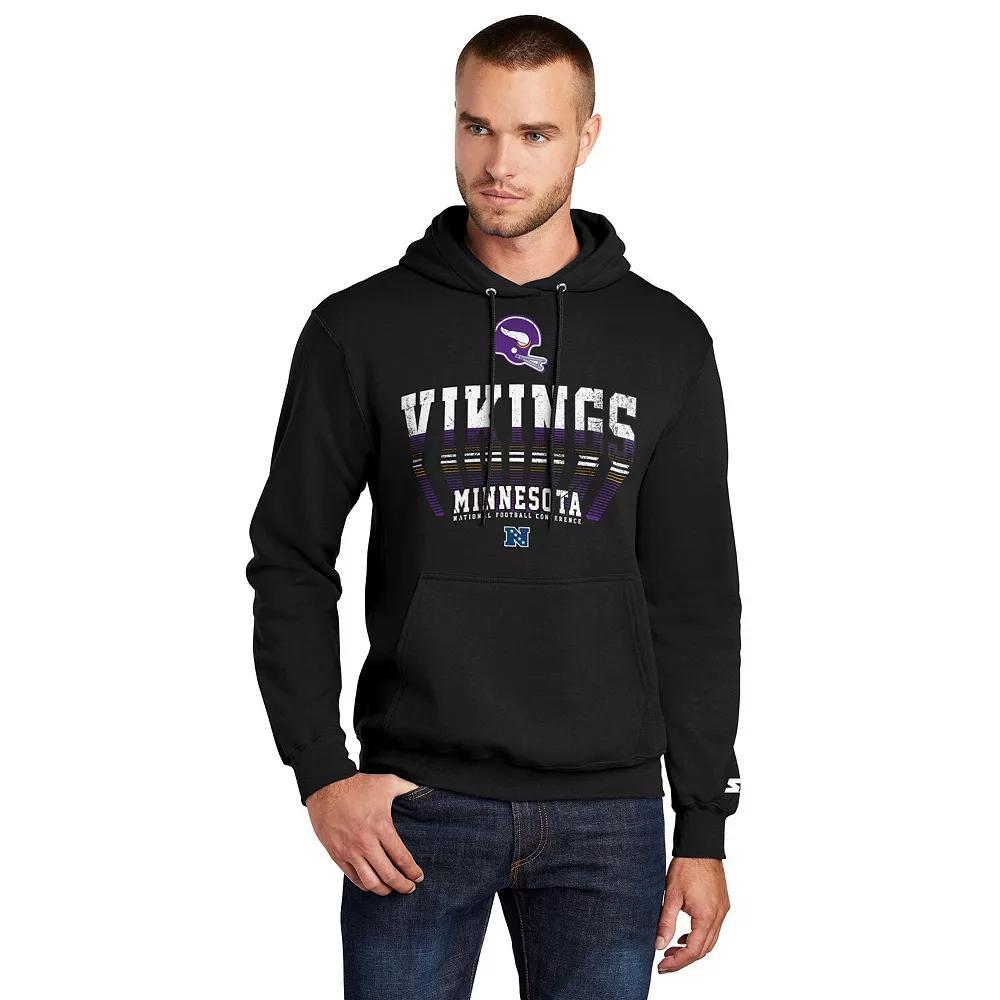 Men's Starter  Black Minnesota Vikings Retro Pullover Hoodie, Size: XL Product Image