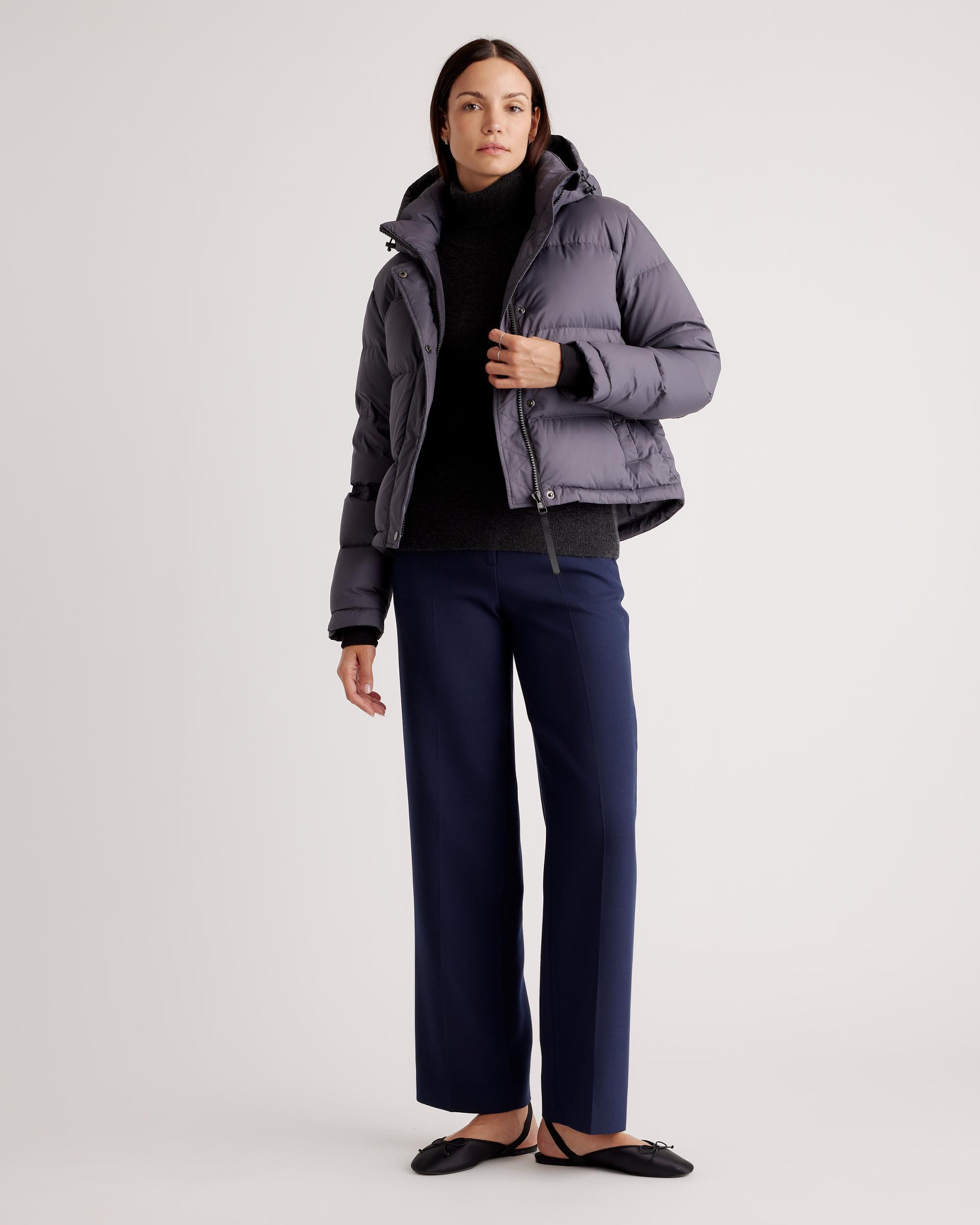 Quince | Women's Responsible Down Cropped Puffer Jacket Size XS, Recycled Polyester Product Image