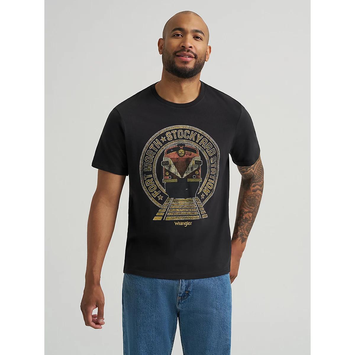 Men's Fort Worth Stockyards T-Shirt | Men's SHIRTS | Wrangler® Product Image