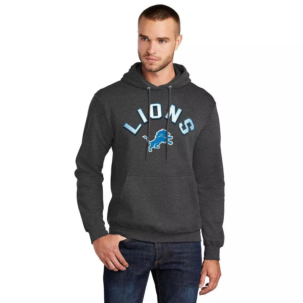 Men's Starter  Charcoal Philadelphia Eagles Arch Over Logo Pullover Hoodie, Size: XXL Product Image