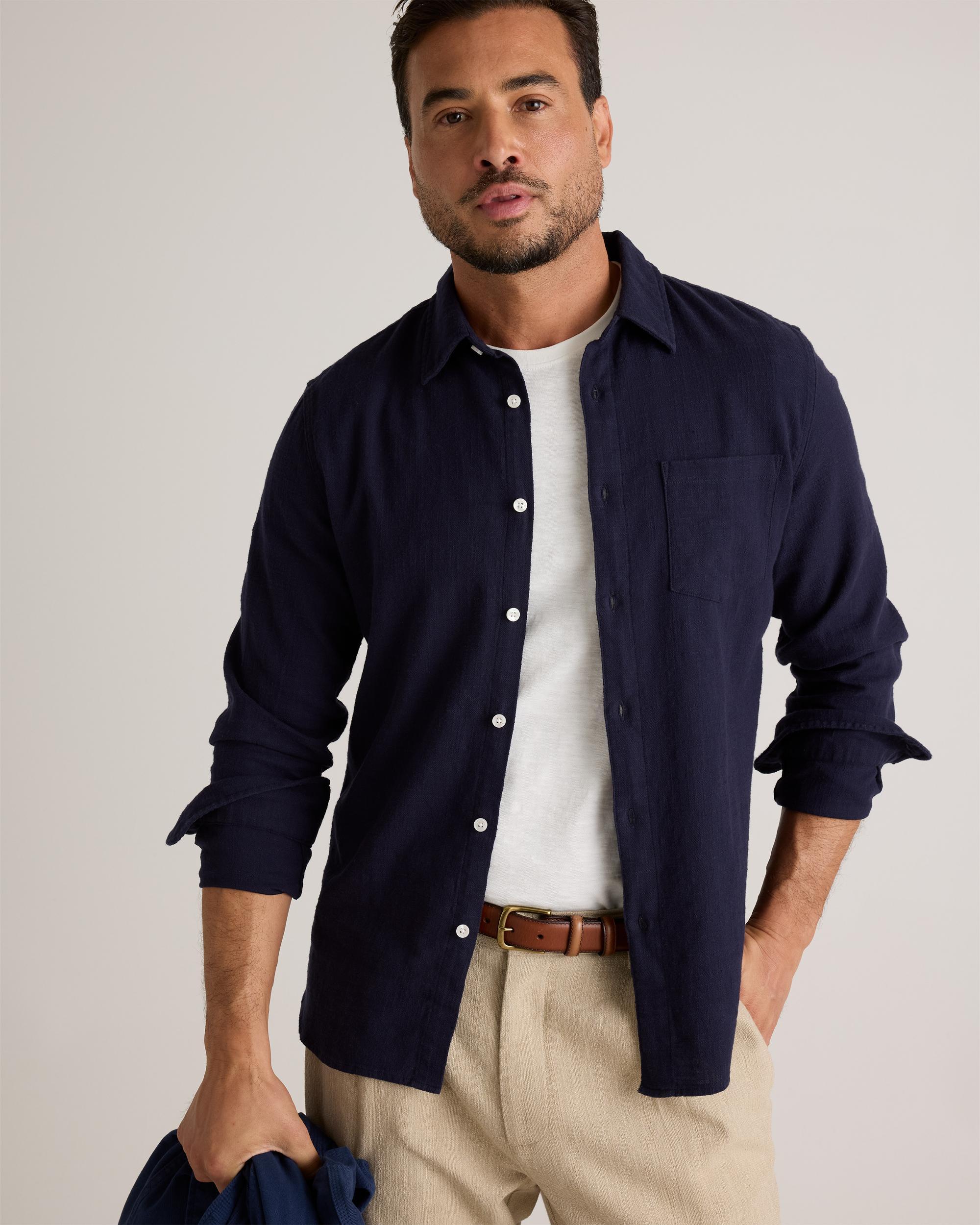 Quince | Men's Stretch Selvage Shirt Organic Cotton Product Image
