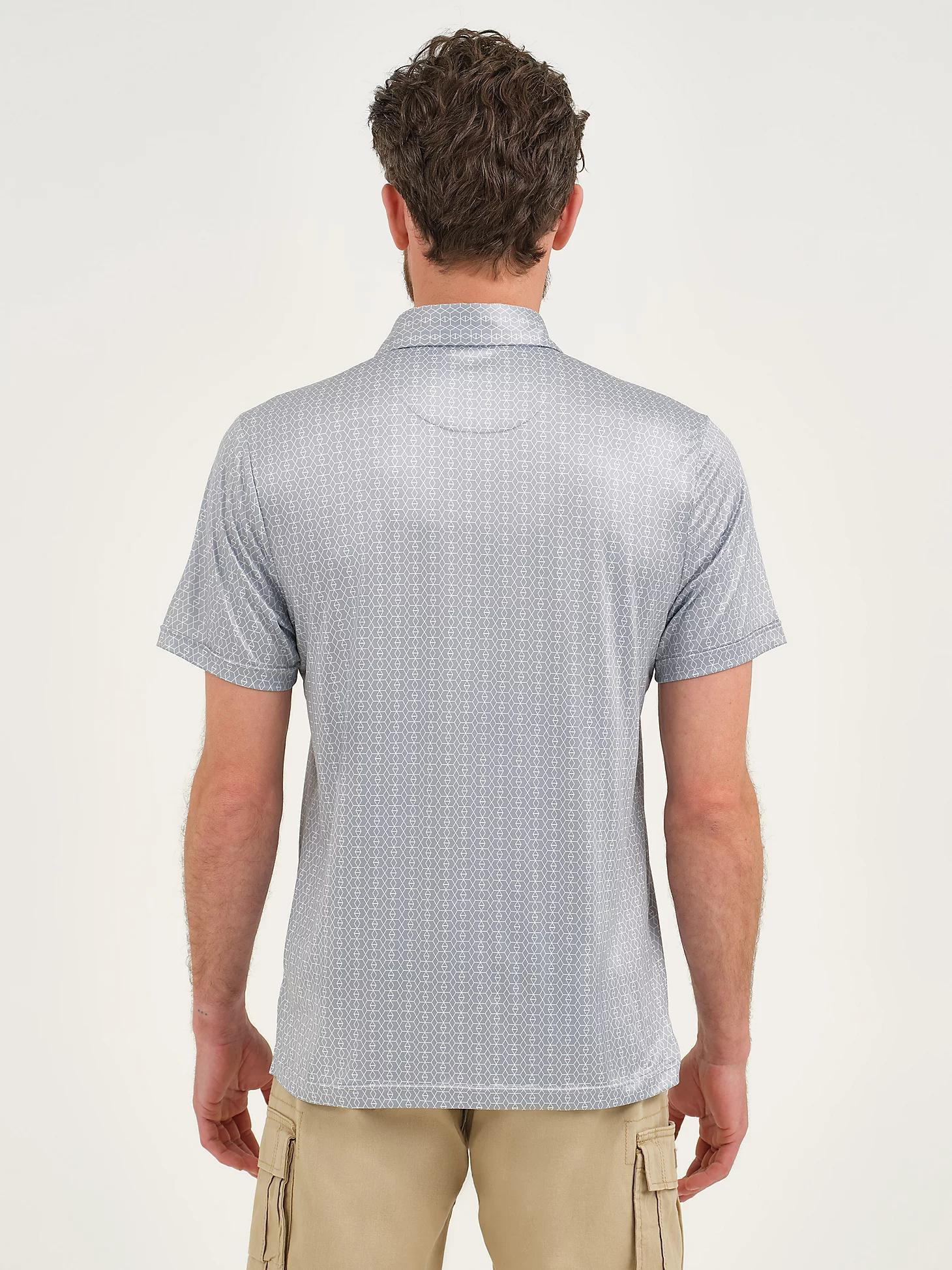 Men's Hex Geometric Performance Polo Shirt | Men's Tops & Tees | Lee® Product Image