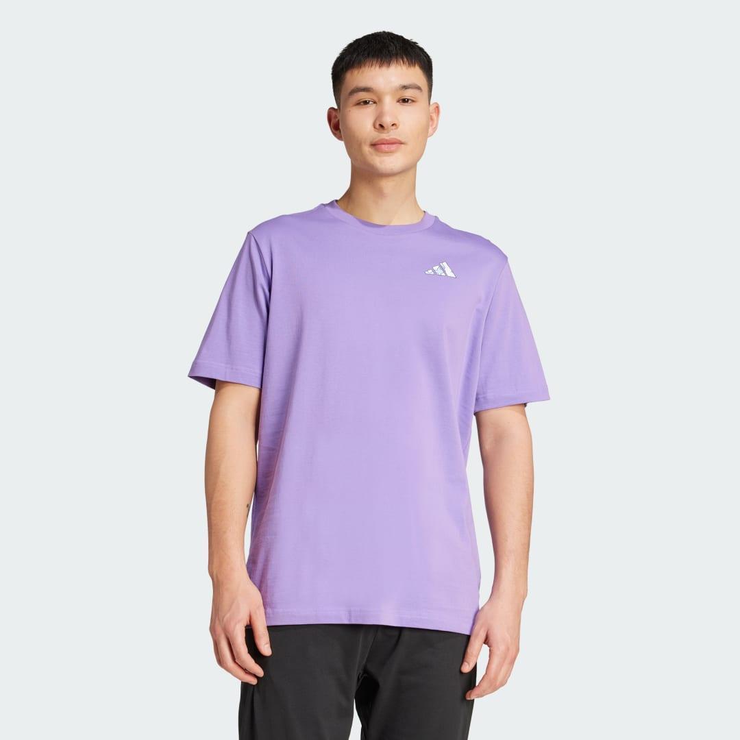 adidas Earth Day Graphic Tee Off White XL Mens Product Image