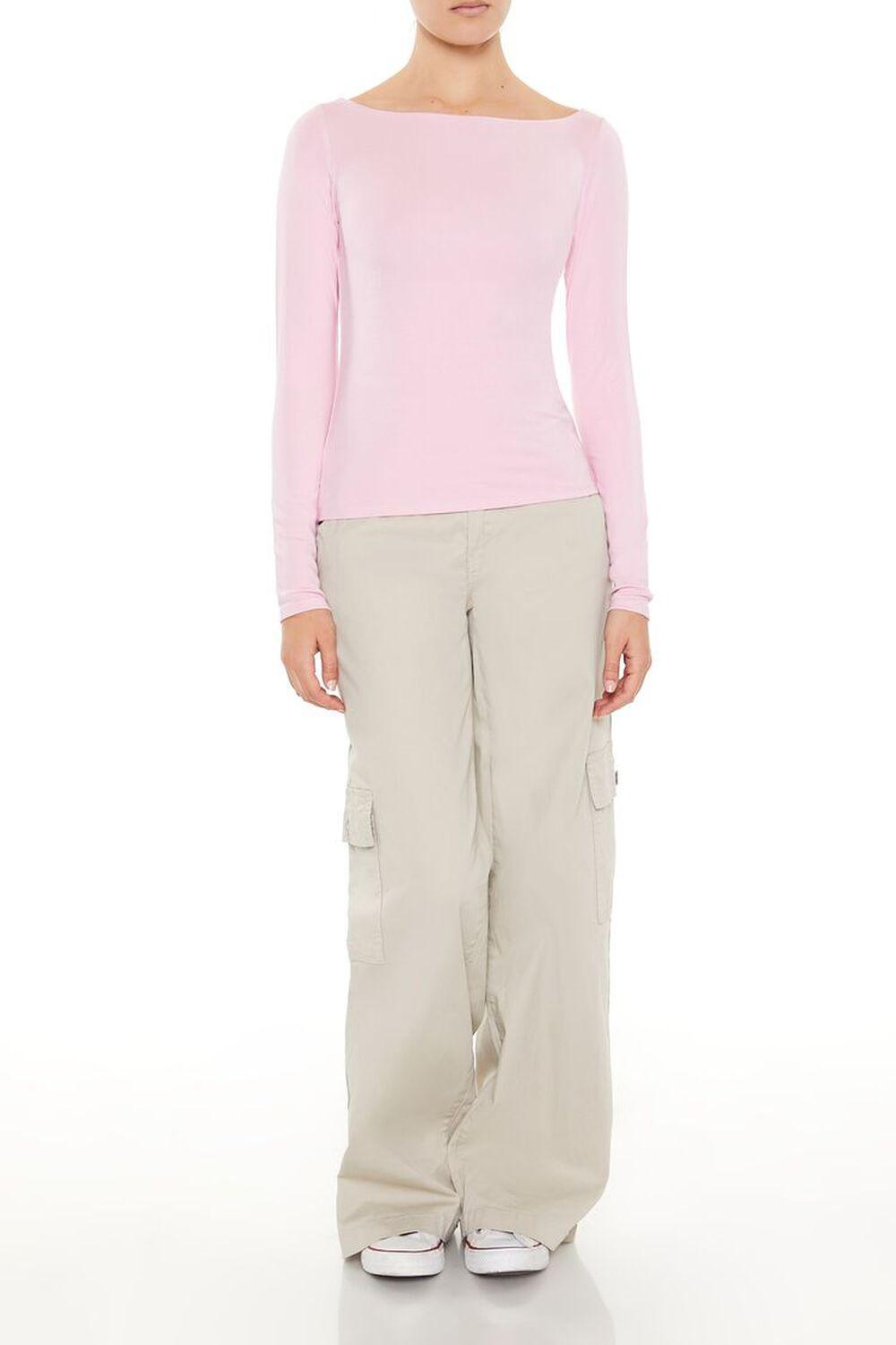 Boat Neck Long-Sleeve Tee | Forever 21 Product Image