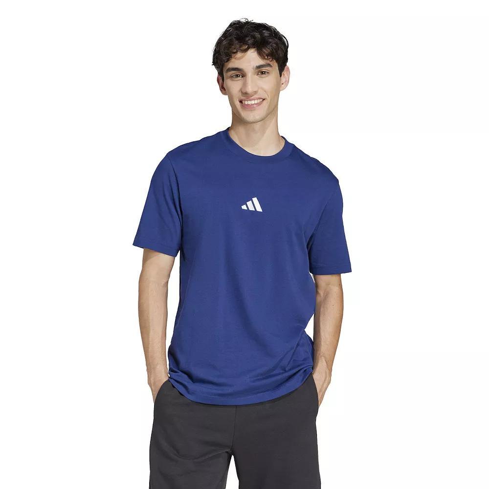 Men's adidas Essential Single Jersey Sportswear T-Shirt, Size: XL, Dark Blue Product Image