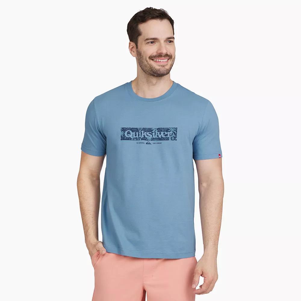 Men's Quiksilver Short Sleeve Graphic Tee, Size: Large, Blue Box Product Image