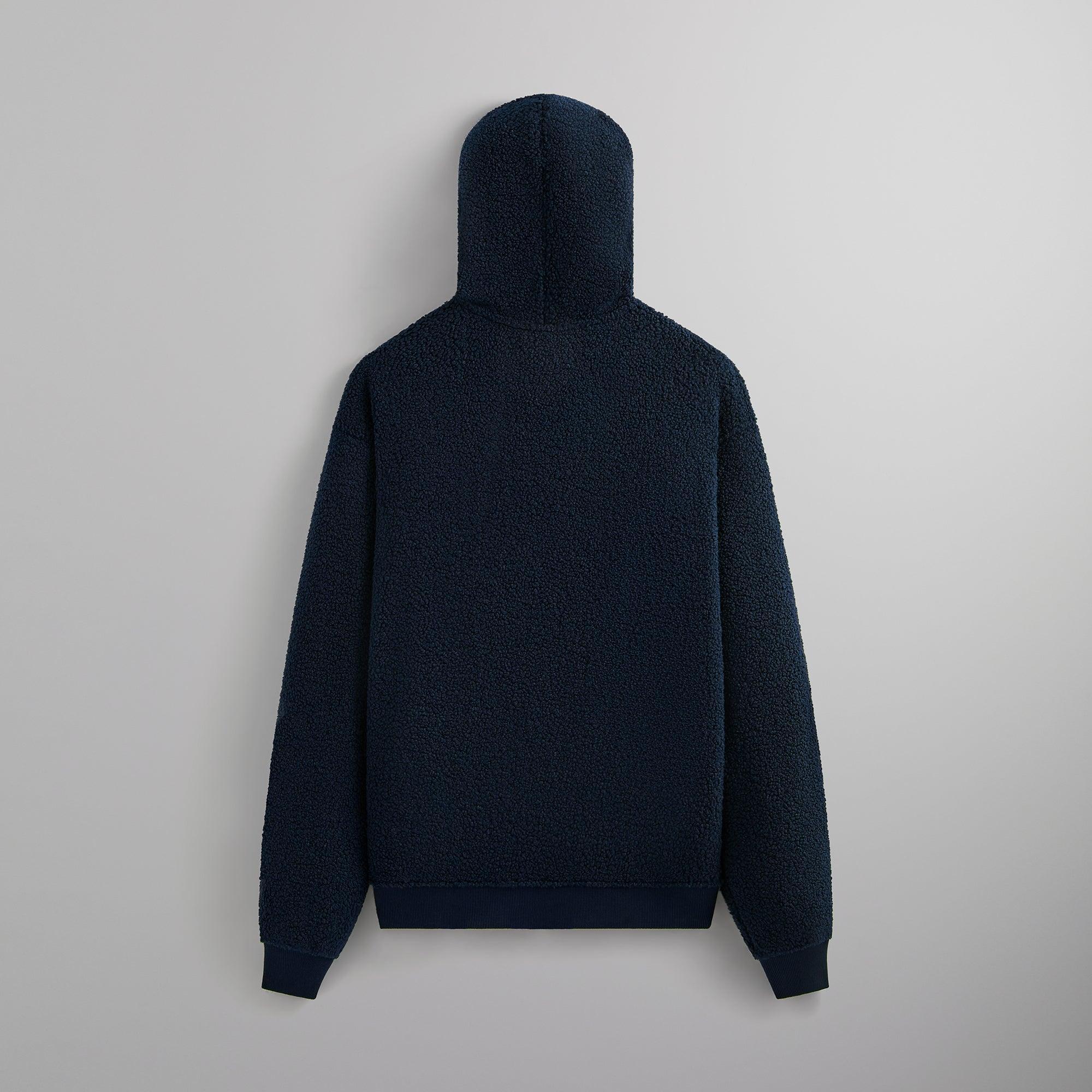 Kith Bonded Sherpa Coleman Quarter Zip Hoodie - Nocturnal Male Product Image