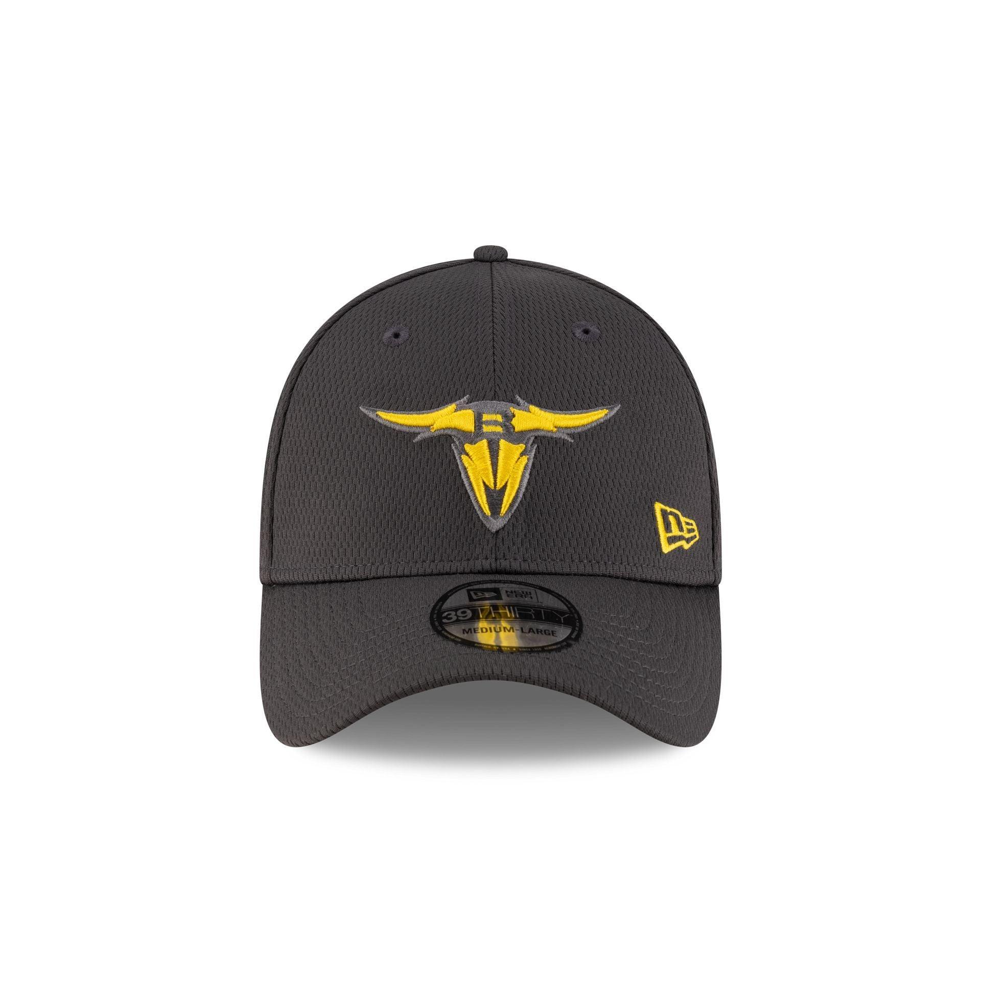 San Antonio Brahmas Gray 39THIRTY Stretch Fit Hat Male Product Image