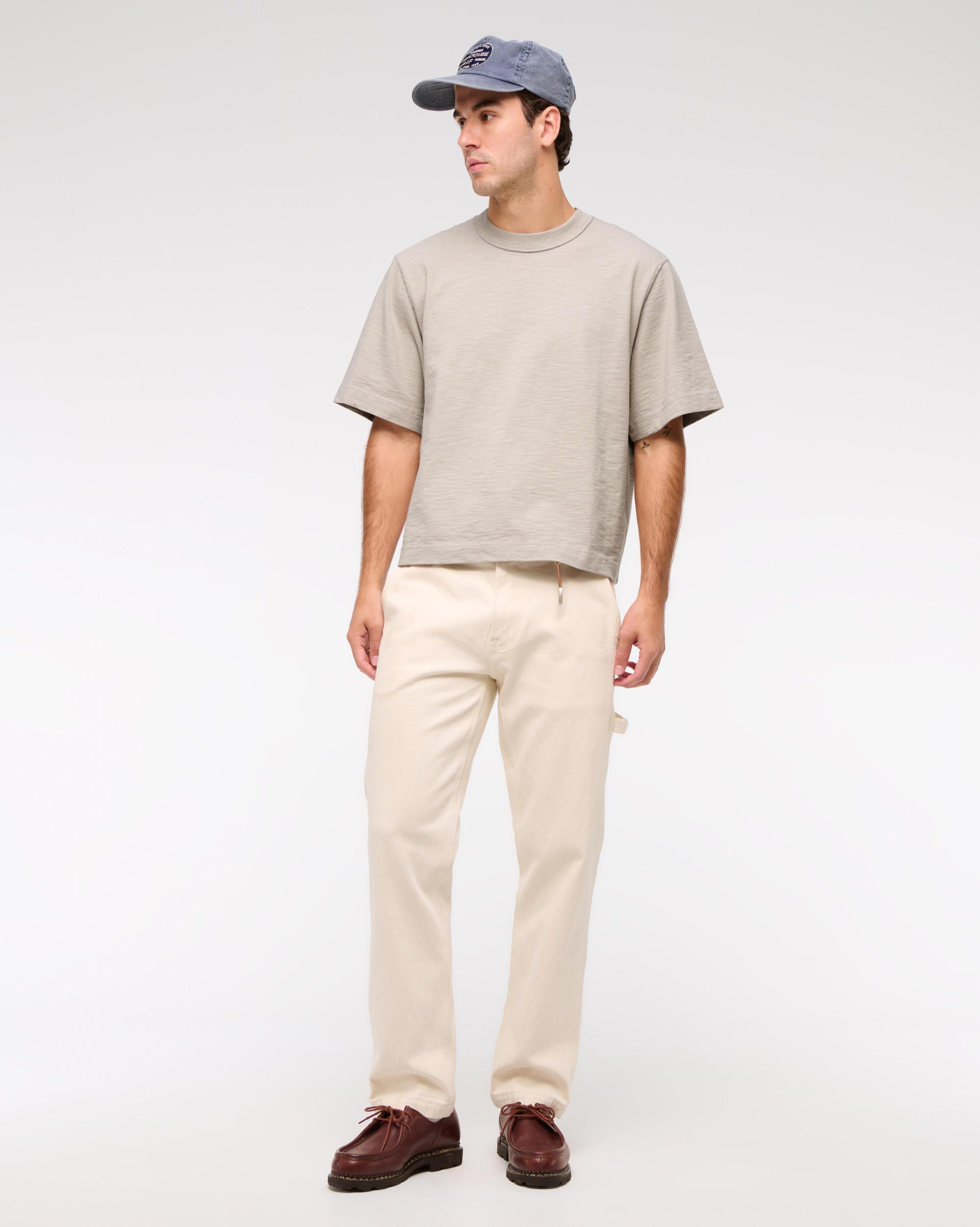 Premium Heavyweight Slub Cropped Tee Product Image