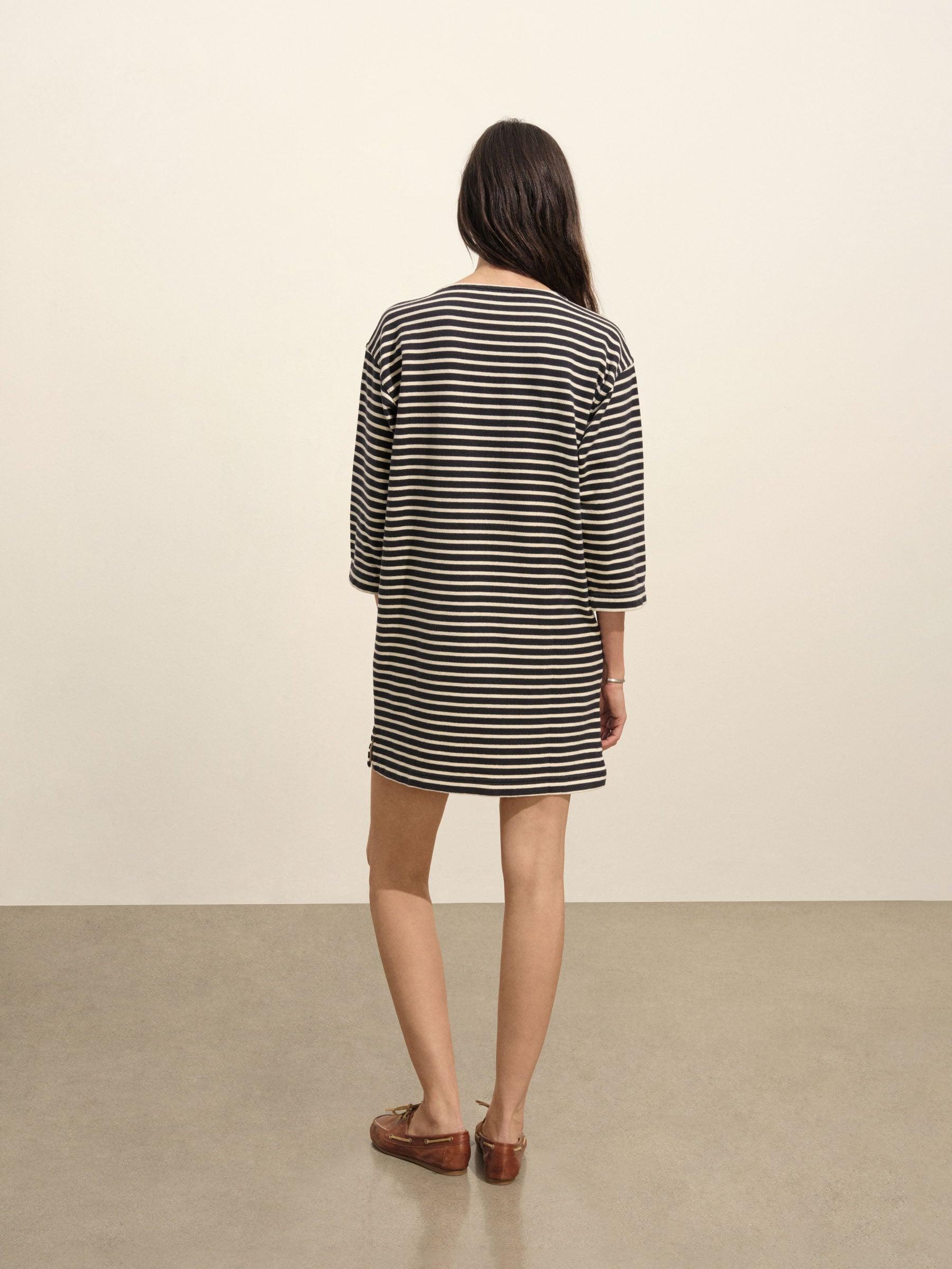Navy/Natural Stripe Catalina Mariner Dress Product Image