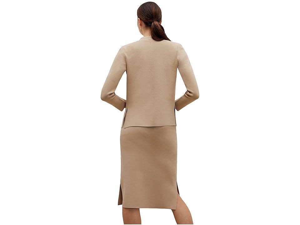 M.M.LaFleur Woolf Jardigan (Latte) Women's Clothing Product Image