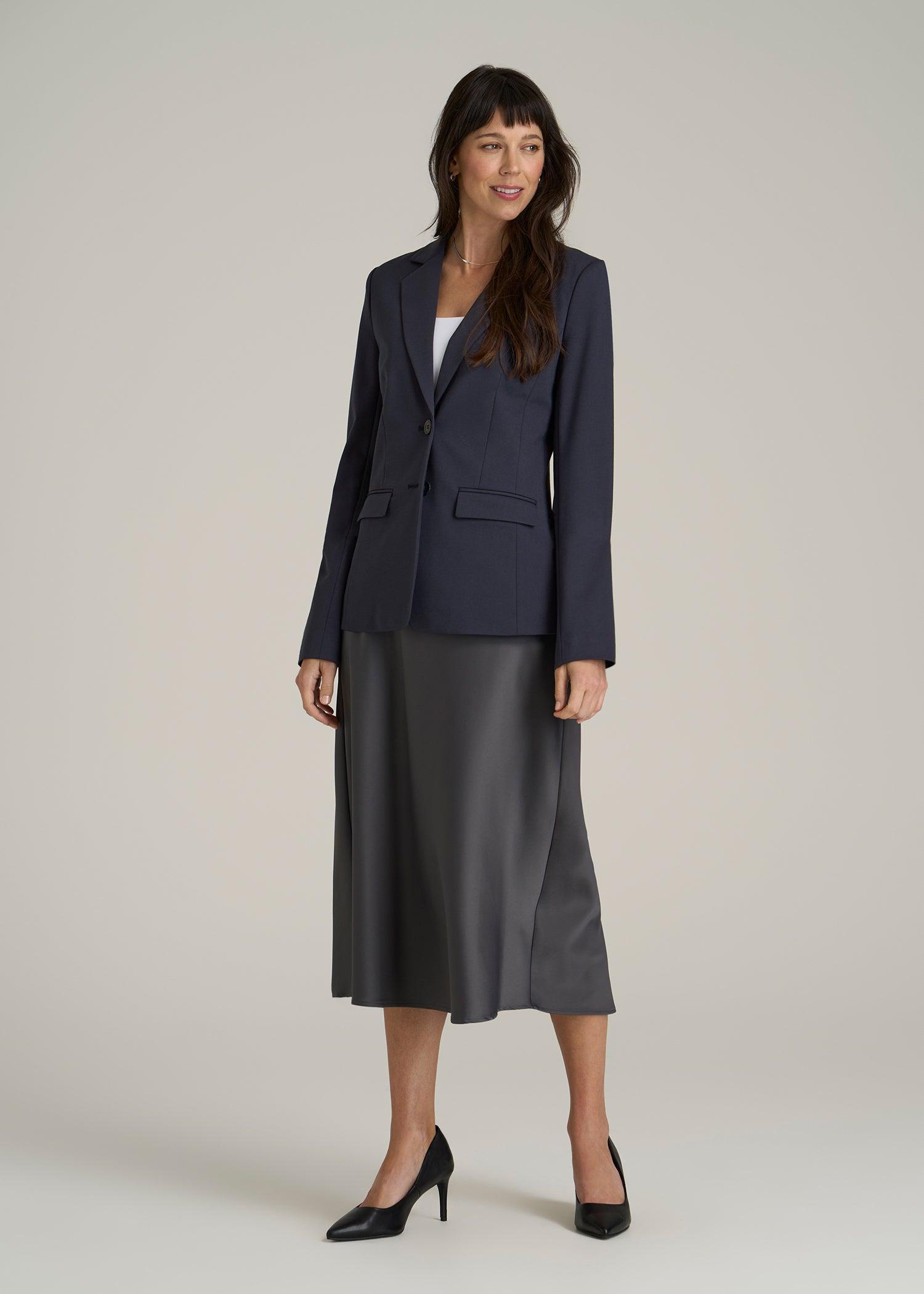 SLIM-FIT Two Button Blazer for Tall Women in Navy Product Image