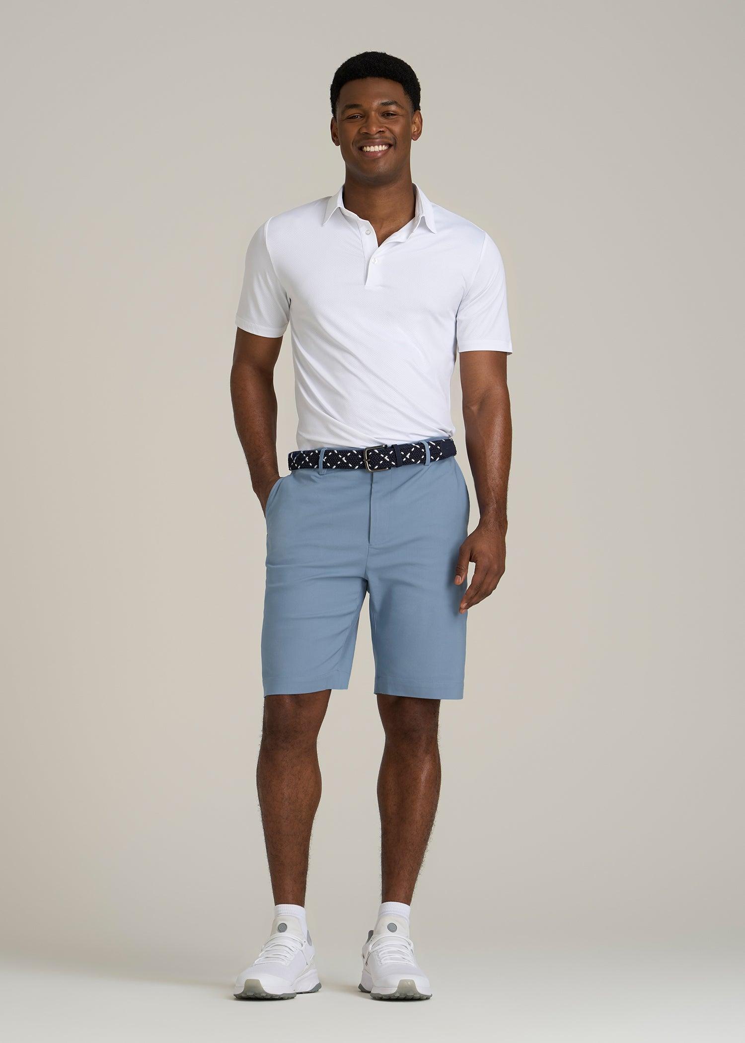 Tech Chino Shorts for Tall Men in Chambray Product Image