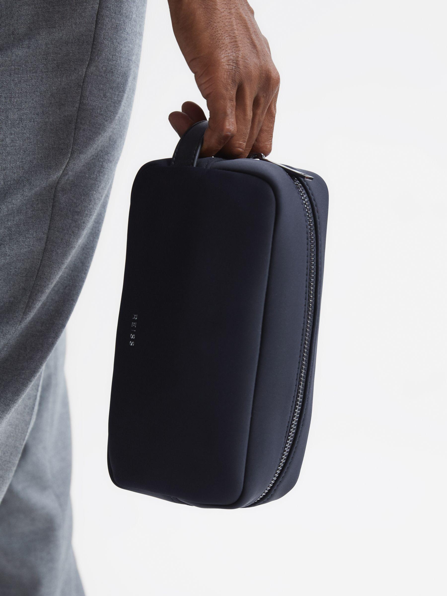 Neoprene Wash Bag in Dark Navy Product Image