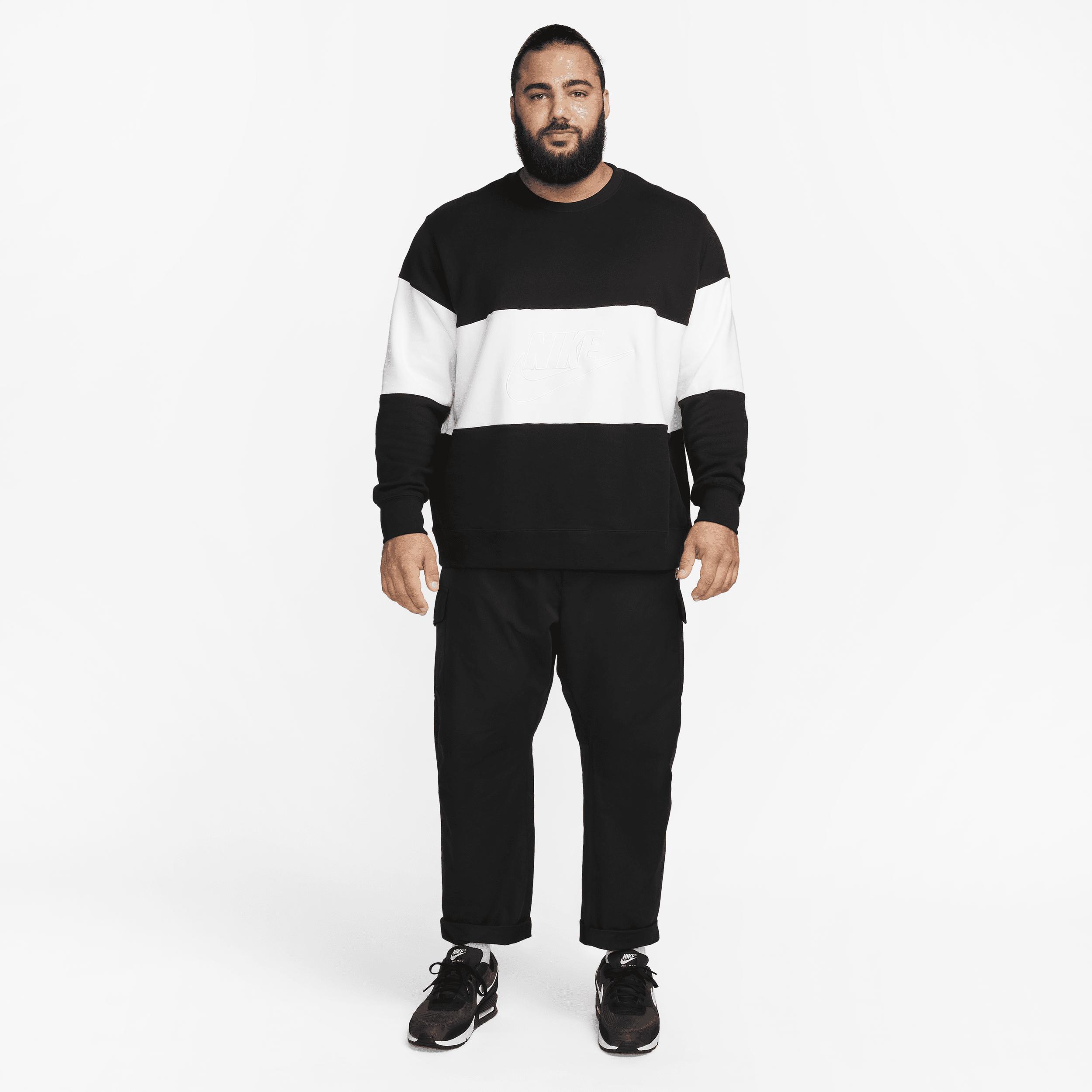 Nike Men's Club French Terry Color-Blocked Crew Product Image