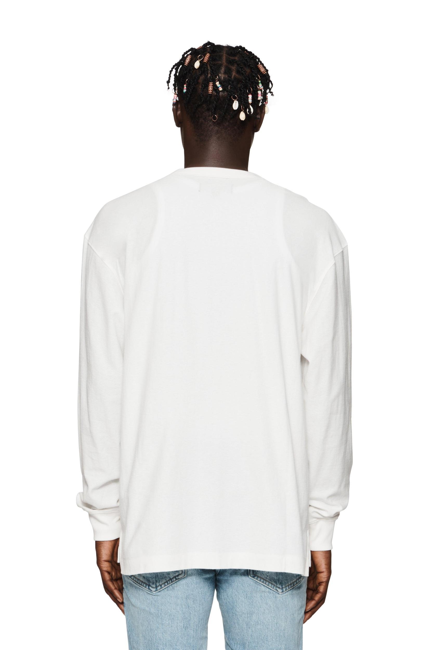 Purple Wordmark Long Sleeve T-Shirt Male Product Image