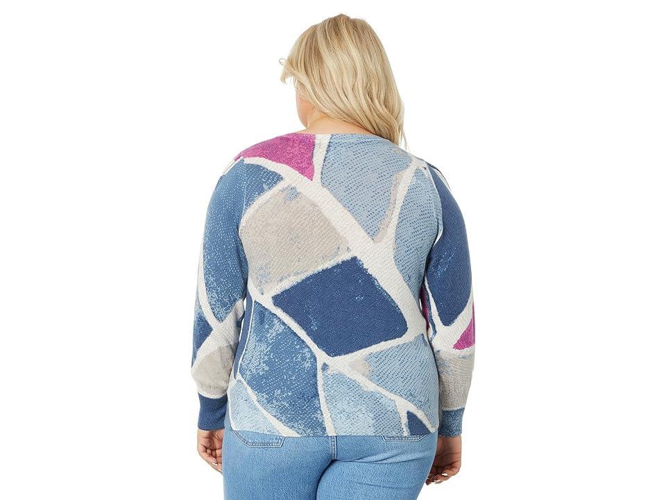 Nic+Zoe Printed Tiles Femme Sweater Product Image