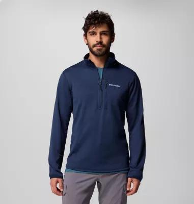 Columbia Men's Essential Hike Grid Fleece Half Zip Jacket- Product Image