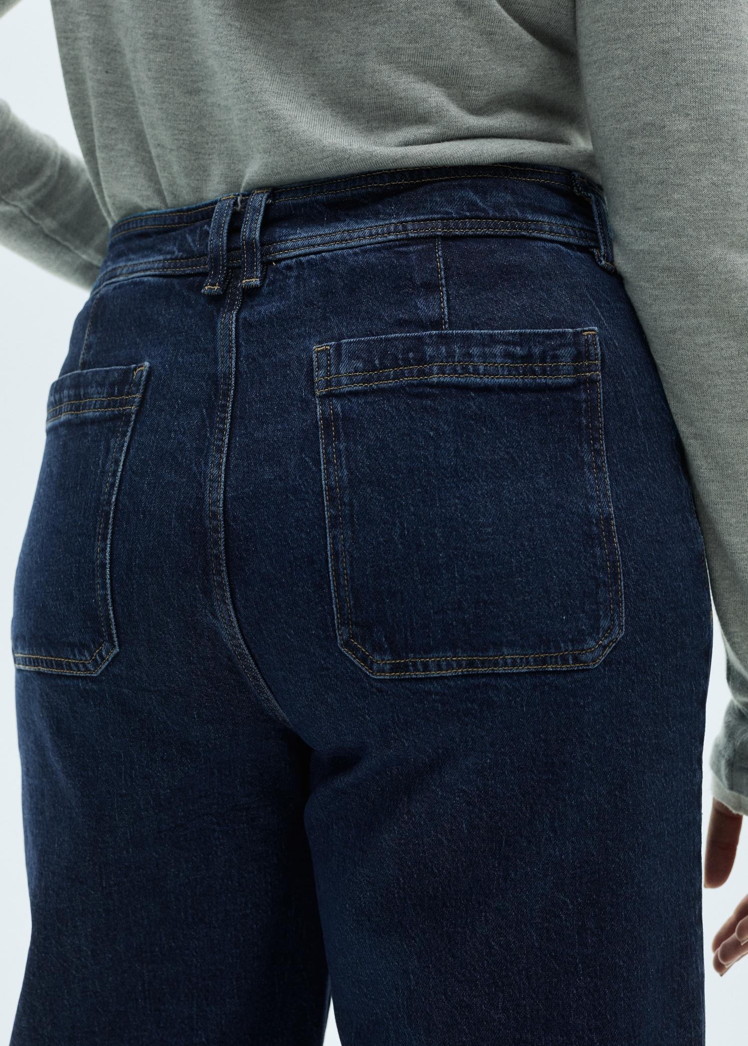 Catherin culotte high-rise jeans - Women | MANGO USA Product Image