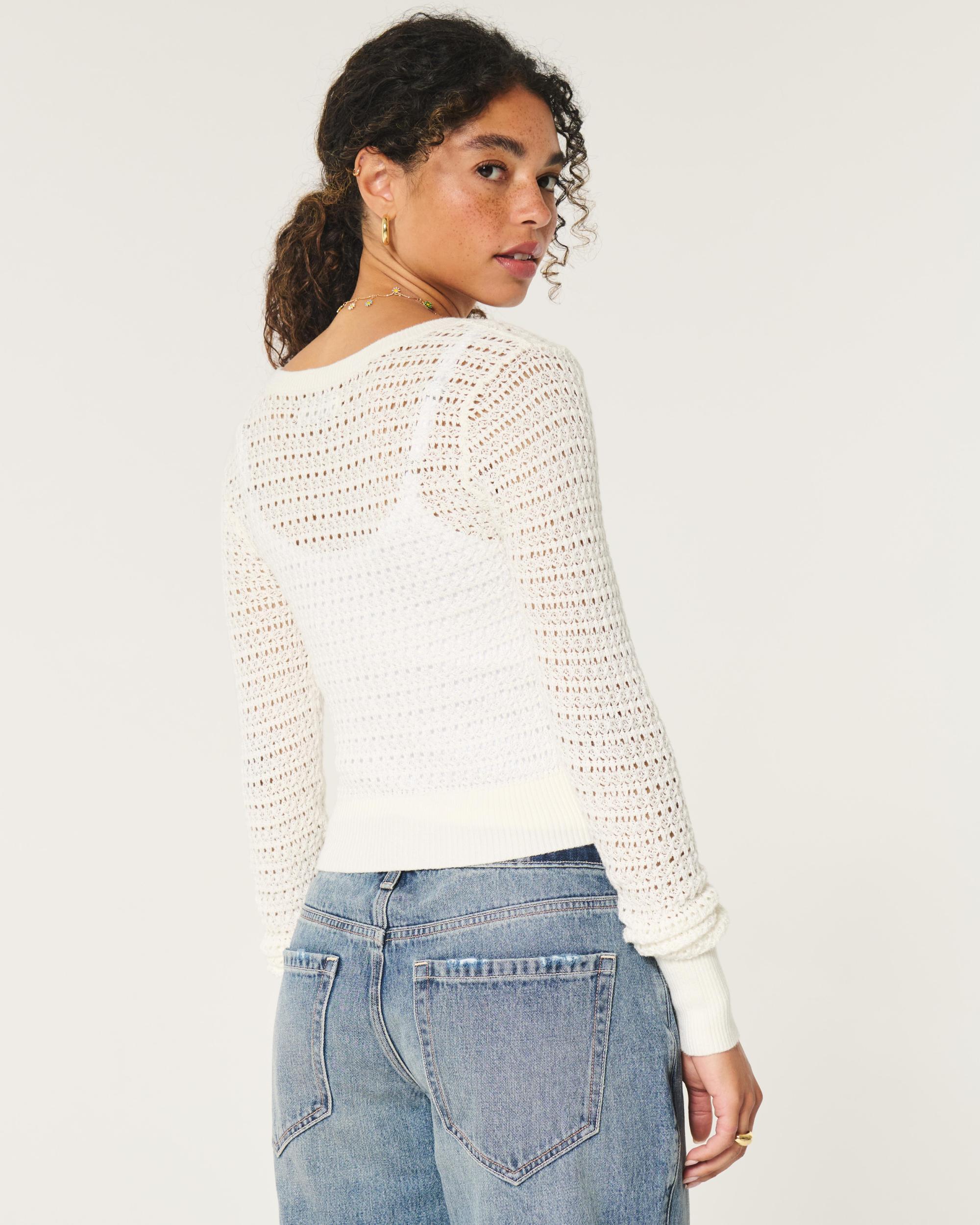 Stitchy Scoop Sweater Product Image