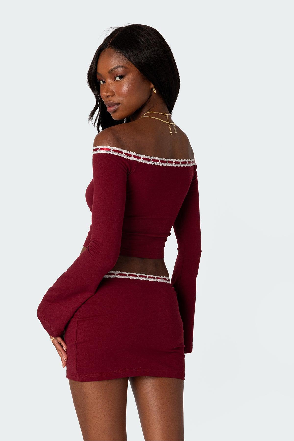 Seline Ribbon Trim Top Product Image