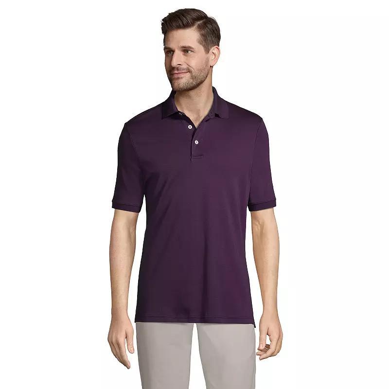 Big & Tall Lands' End Super Soft Supima Polo, Men's, Size: XXL Tall, Pale Grey Blue Product Image