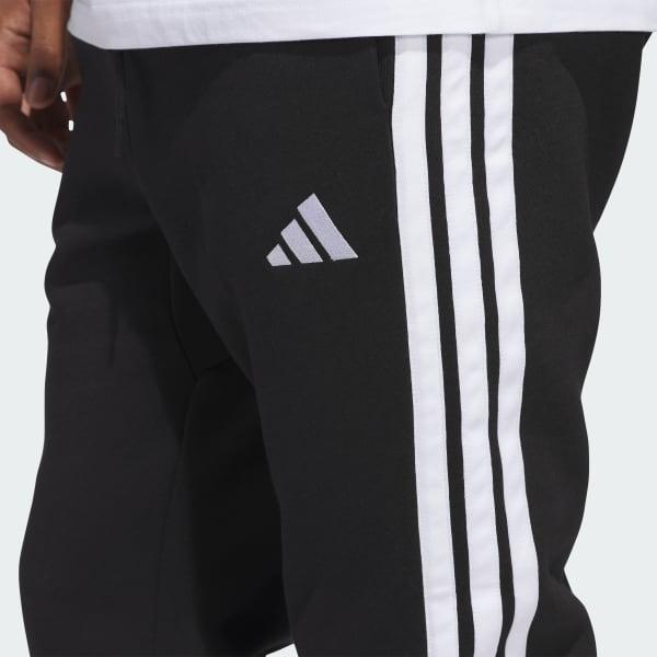 adidas Essentials 3-Stripes Fleece Pants Medium Grey Heather M Mens Product Image