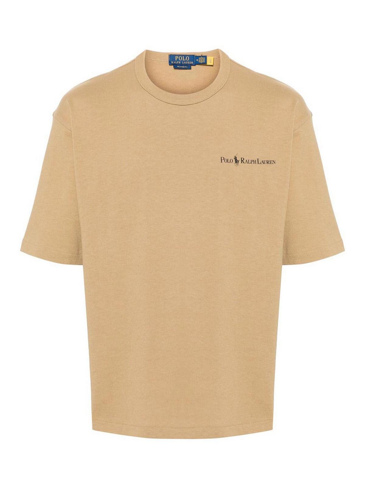 POLO RALPH LAUREN Logo-print T-shirt In Brown Product Image