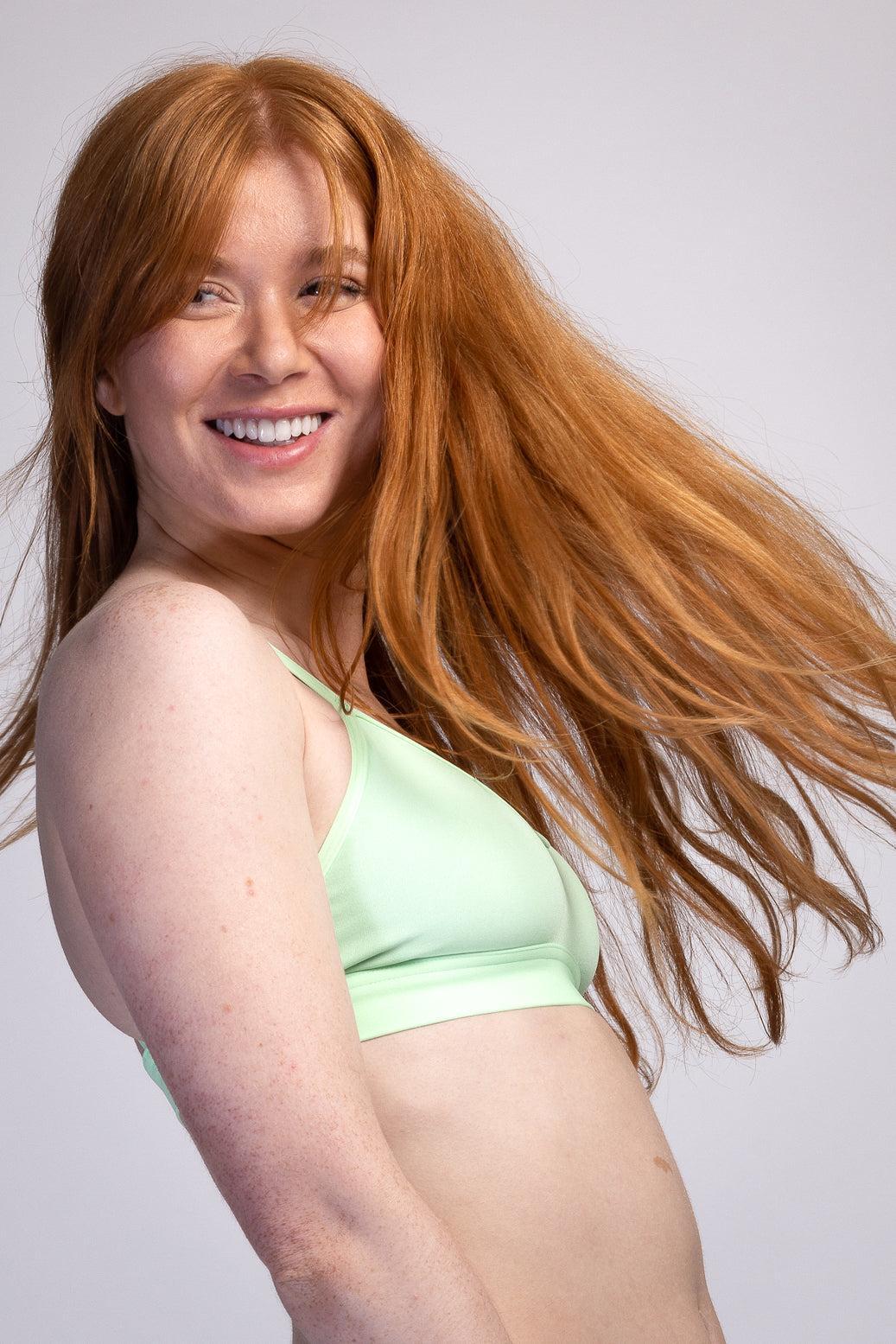 Mara Hybrid Bikini Top - Mint Female Product Image