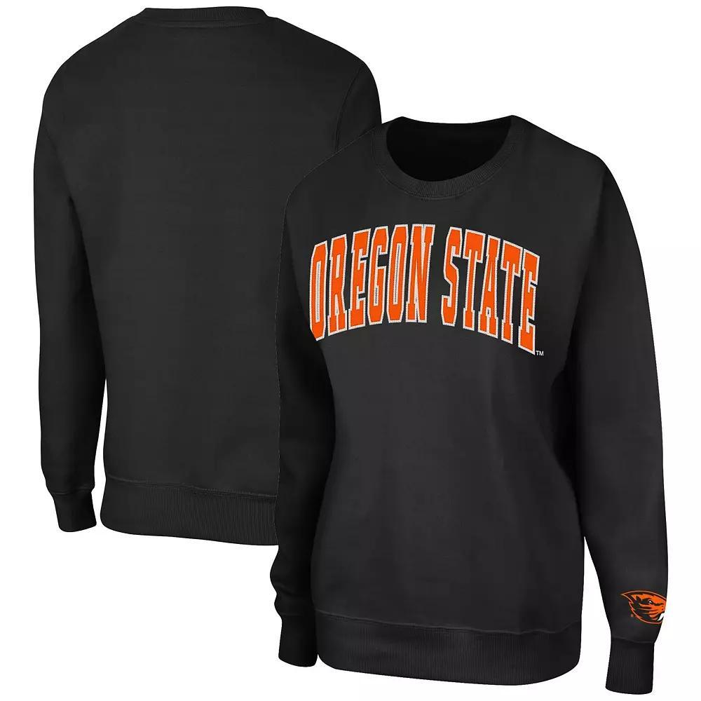 Women's Colosseum Black Oregon State Beavers Campanile Pullover Sweatshirt, Size: 2XL Product Image