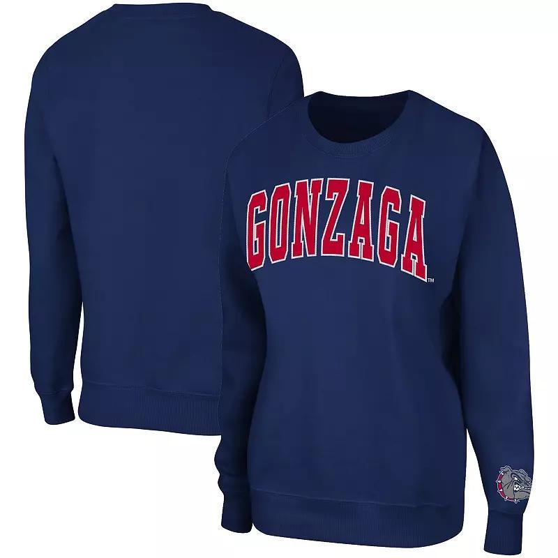 Women's Colosseum Navy Gonzaga Bulldogs Campanile Pullover Sweatshirt, Size: XL, Zag Blue Product Image