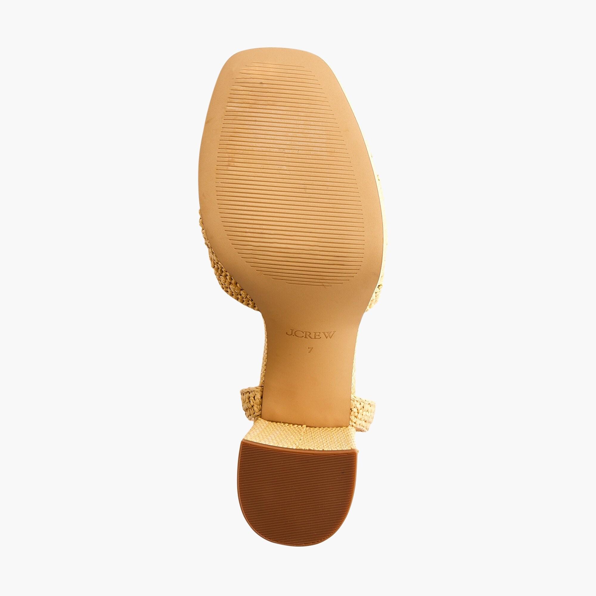 Woven platform heels Product Image