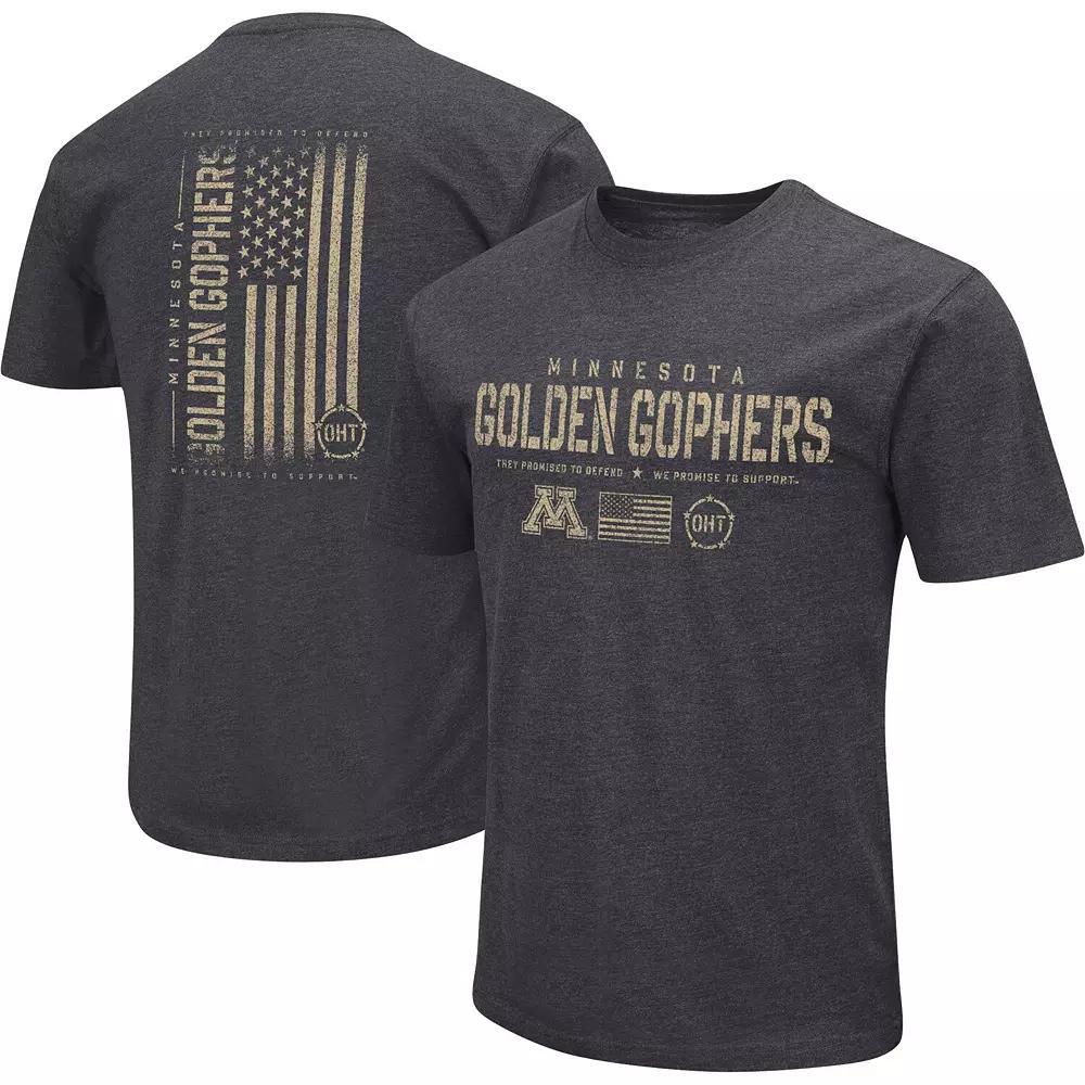 Men's Colosseum Heather Black Ole Miss Rebels Big & Tall OHT Military Appreciation Playbook T-Shirt, Size: 3XLT, Charco Product Image