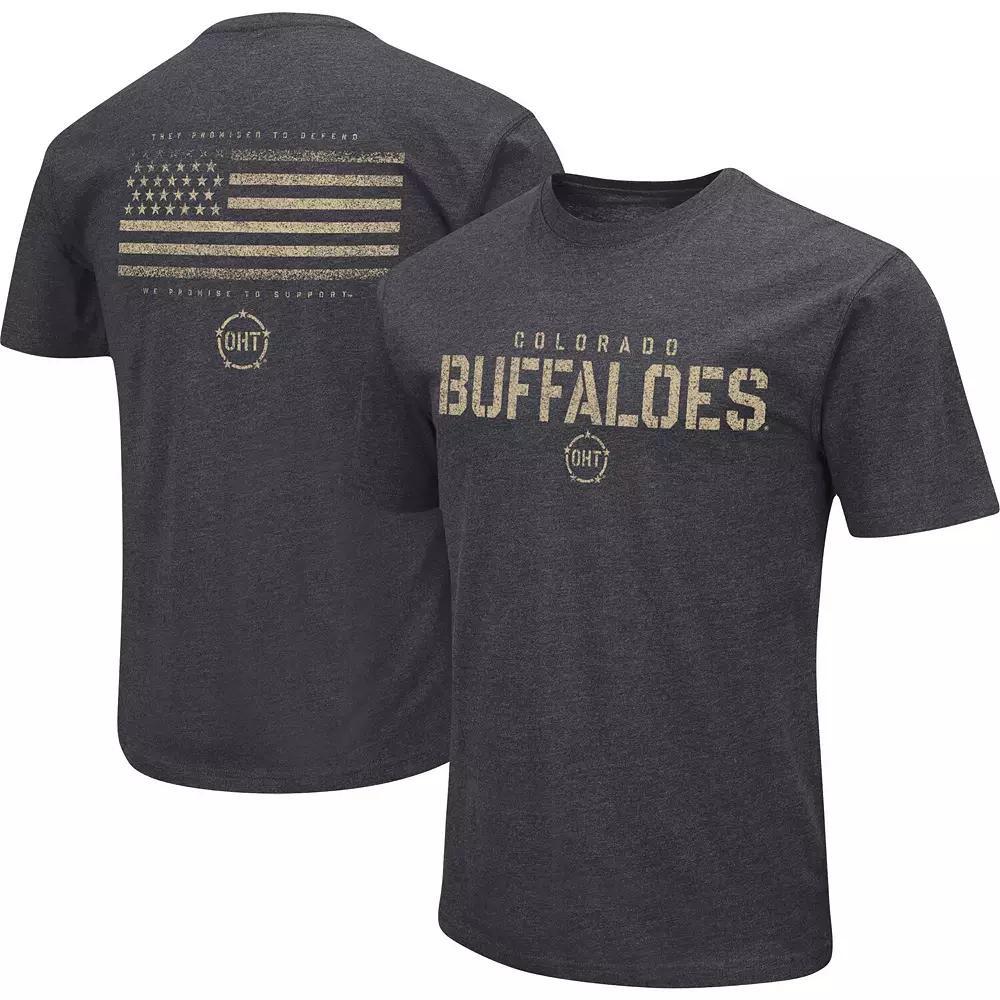 Men's Colosseum Heather Black Ole Miss Rebels Big & Tall OHT Military Appreciation Playbook T-Shirt, Size: 3XLT, Charco Product Image
