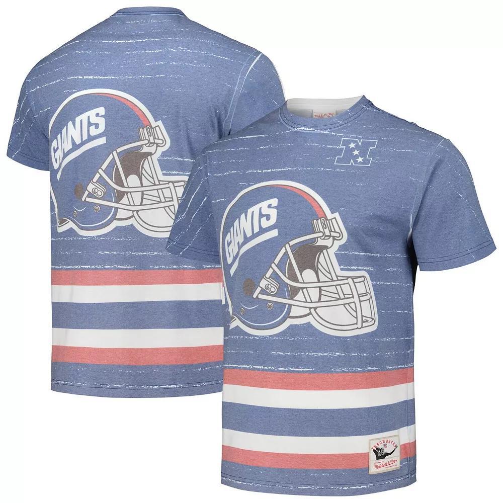 Men's Mitchell & Ness Royal New York Giants Jumbotron 3.0 T-Shirt, Size: Large, Blue Product Image