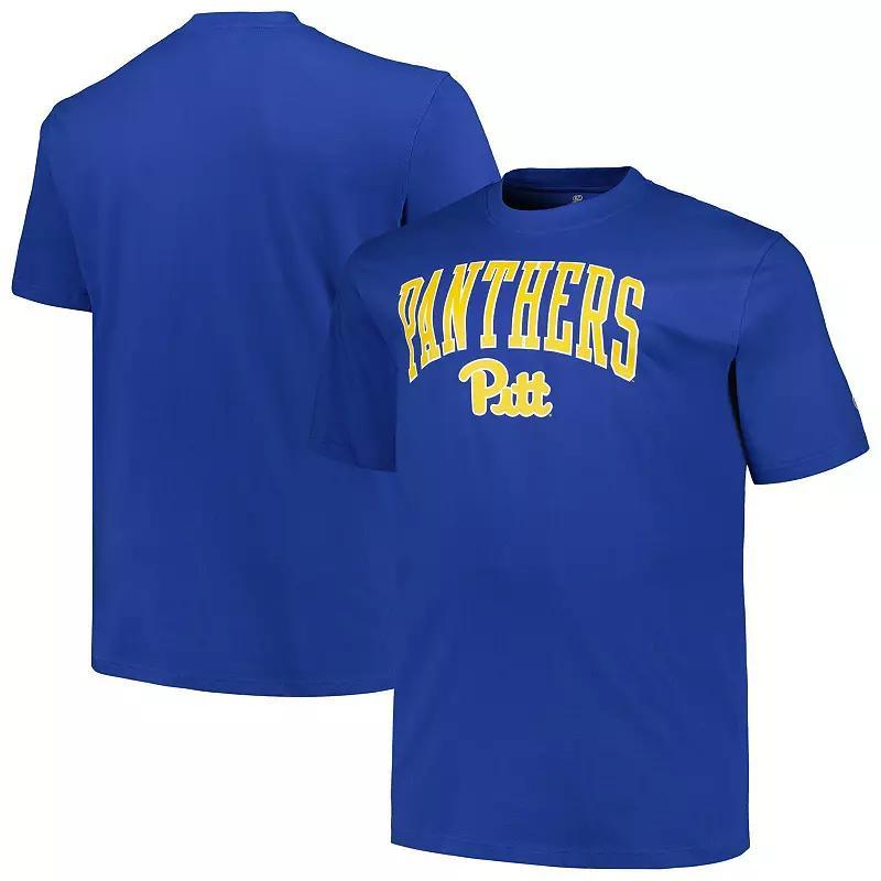 Mens Champion Royal Pitt Panthers Big & Tall Arch Over Logo T-Shirt Product Image