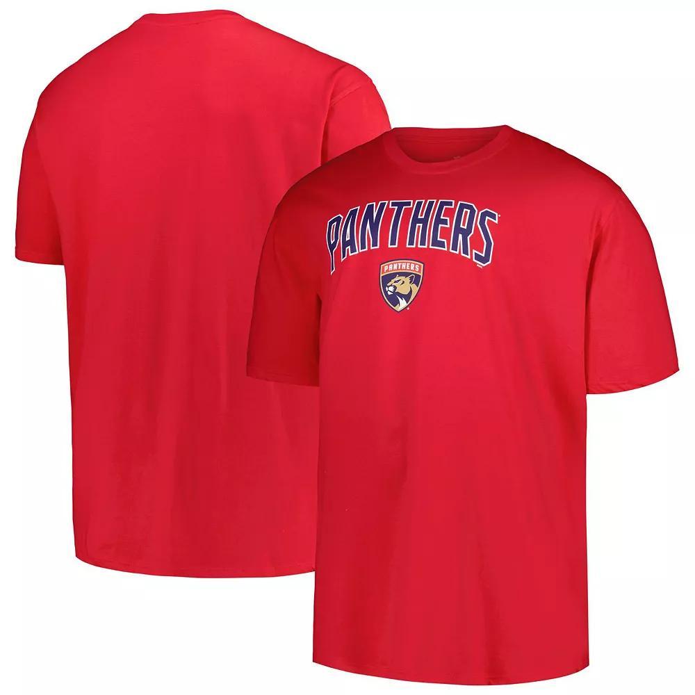 Men's Profile Red Florida Panthers Big & Tall Arch Over Logo T-Shirt, Size: 2XB, Pnt Red Product Image