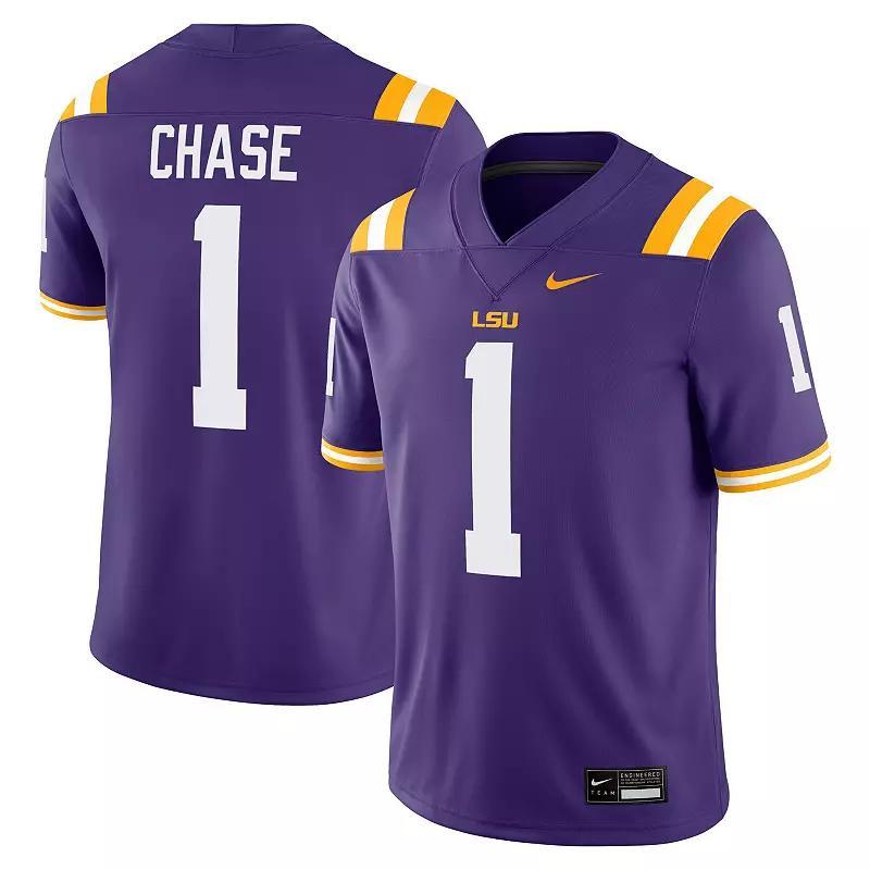 Men's Nike Ja'Marr Chase Purple LSU Tigers Alumni Game Jersey, Size: 2XL Product Image