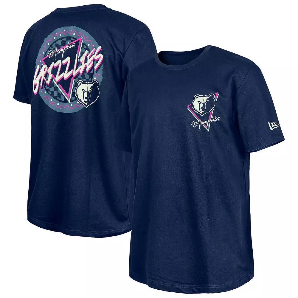 ��New Era  Navy Memphis Grizzlies Glow-in-the-Dark T-Shirt, Men's, Size: Medium, Grz Blue Product Image
