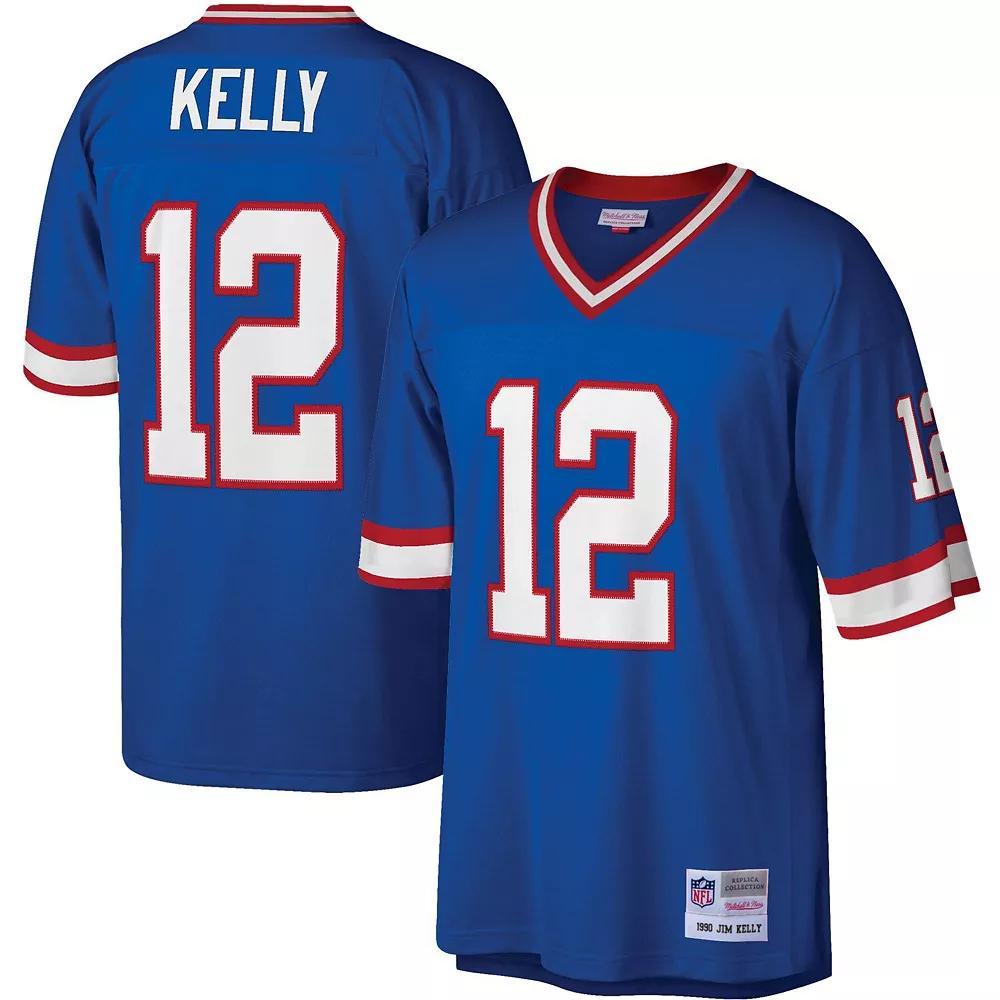 Men's Mitchell & Ness Jim Kelly Royal Buffalo Bills Legacy Replica Jersey, Size: Small, Blue Product Image