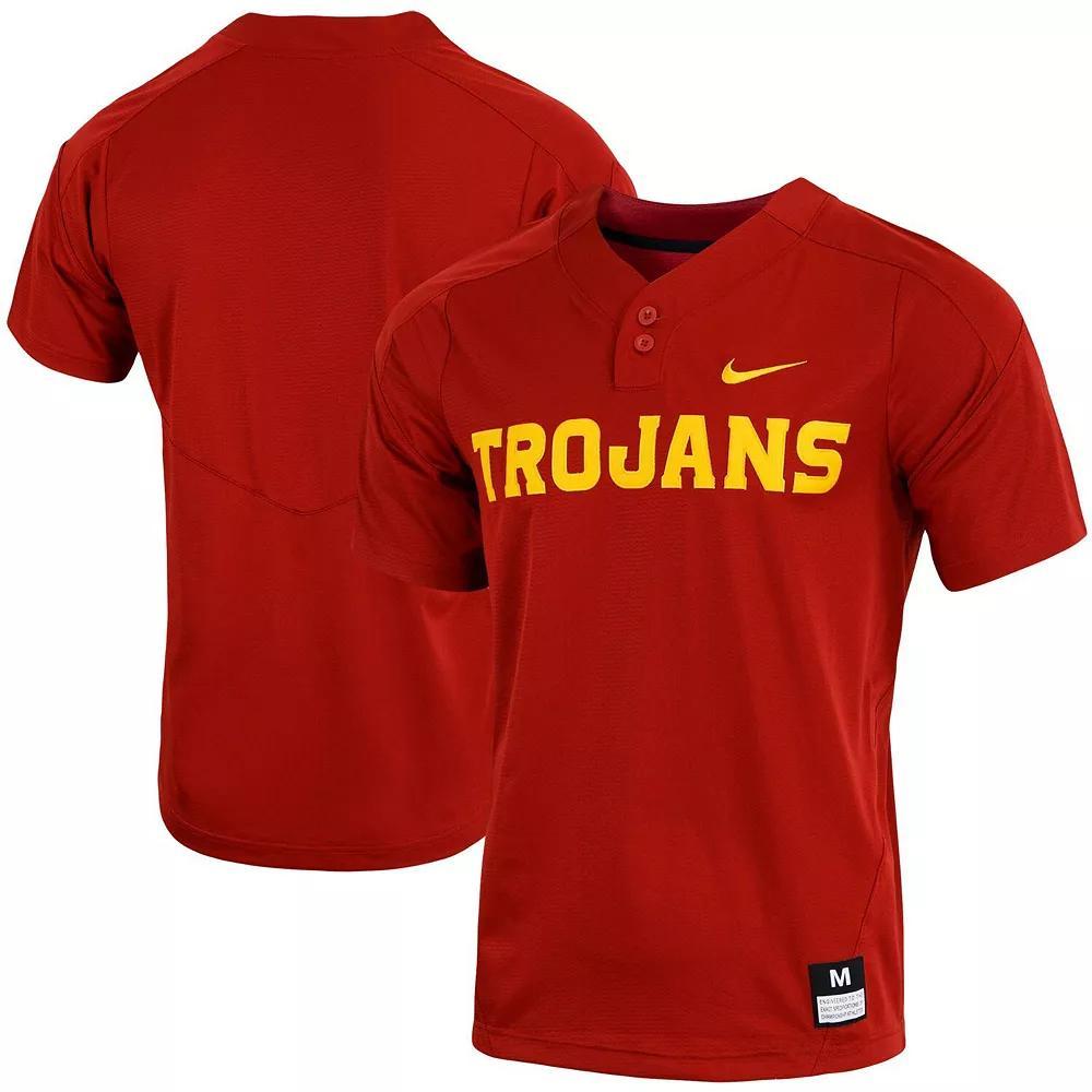 Mens Nike Cardinal USC Trojans Replica Vapor Elite Two-Button Baseball Jersey Product Image