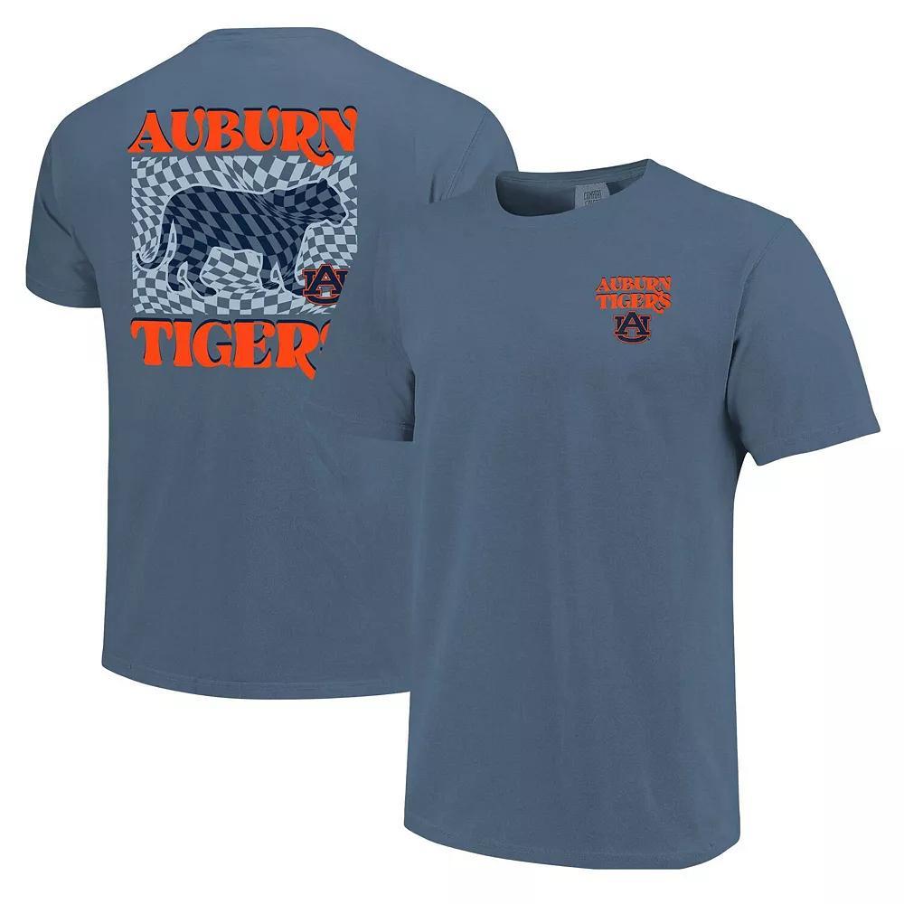Women's Navy Auburn Tigers Comfort Colors Checkered Mascot T-Shirt, Size: Medium, Blue Product Image