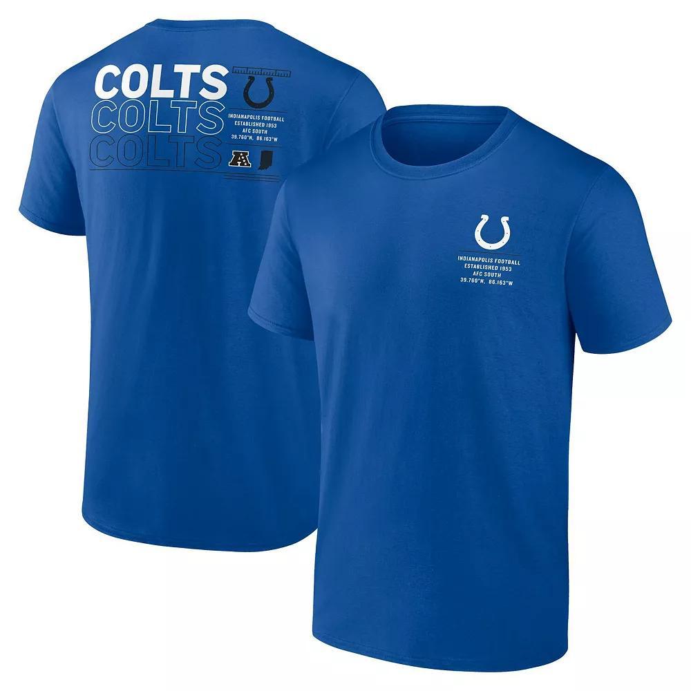 Men's Fanatics Royal Indianapolis Colts Repeat Stats T-Shirt, Size: Medium, Blue Product Image