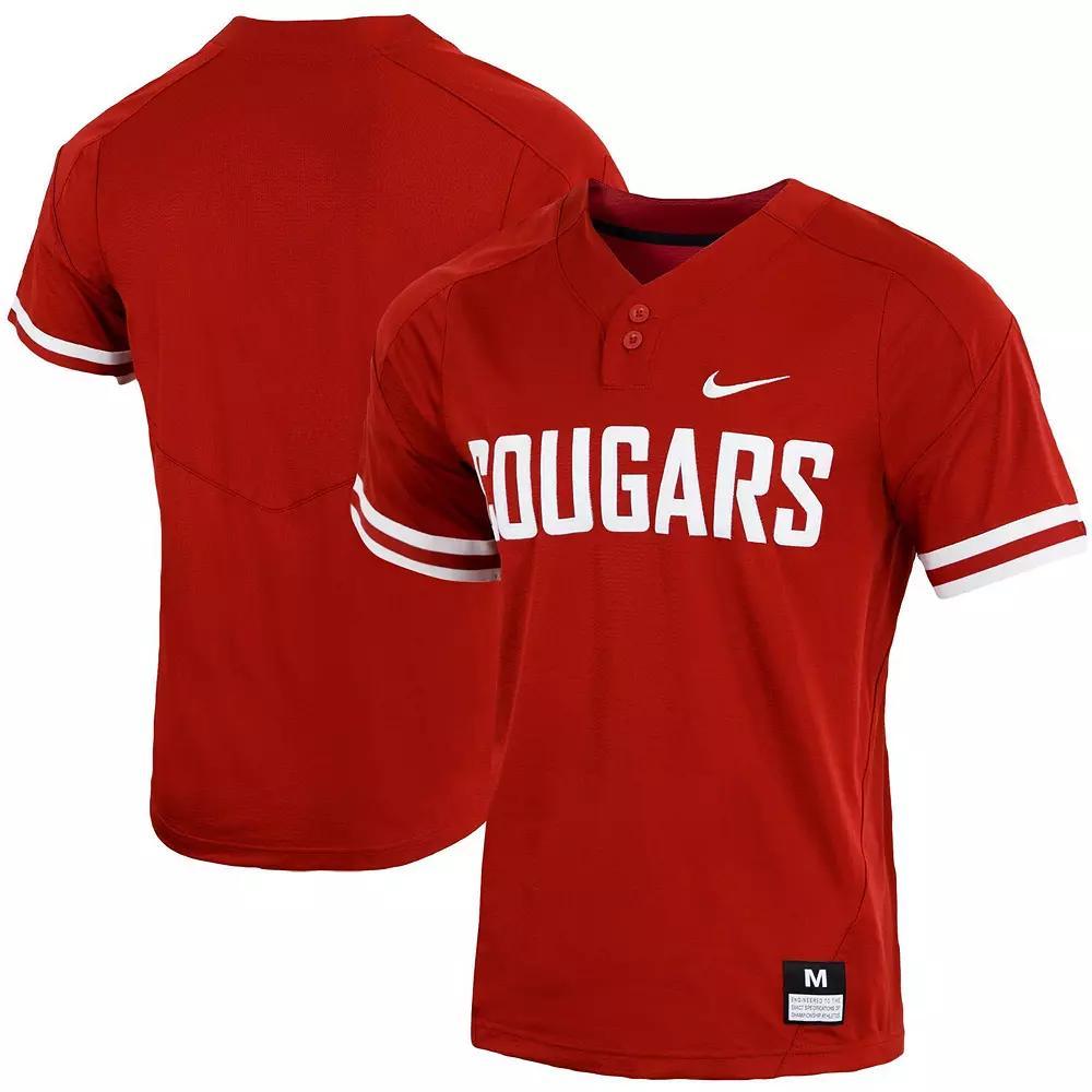 Mens Nike Crimson Washington State Cougars Replica Vapor Elite Two-Button Baseball Jersey Product Image