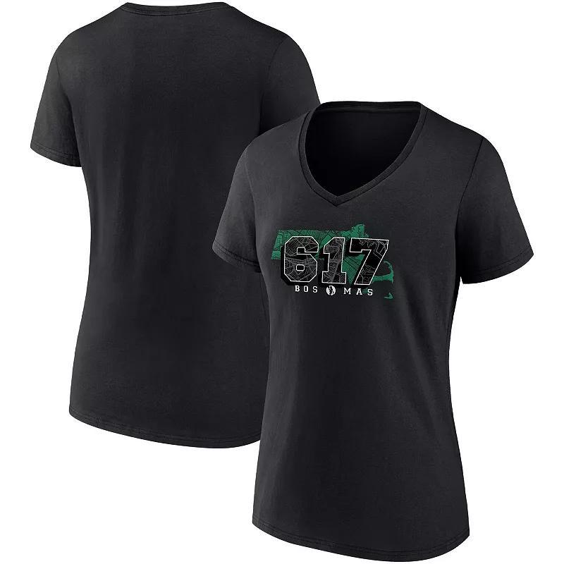 Womens Fanatics Branded Black Phoenix Suns Hometown Collection Valley Proud V-Neck T-Shirt Product Image